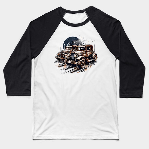 Ford Model A Baseball T-Shirt by Vehicles-Art